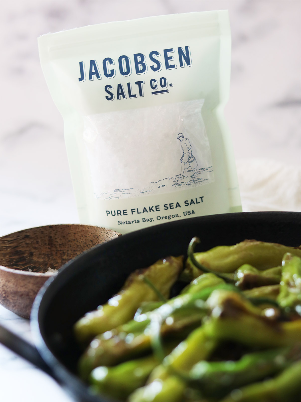 Jacobsen Oregon Pure Flake Sea Salt 4oz Bag
