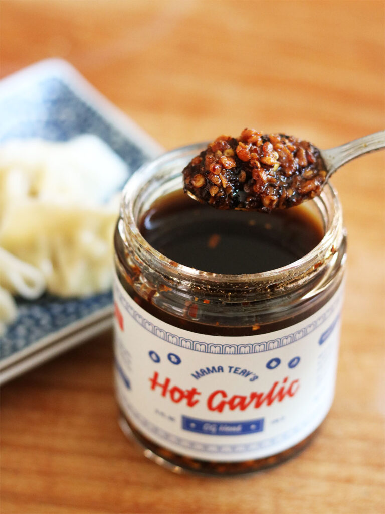 10-minute meal: Dumplings with Mama Teav's Hot Garlic