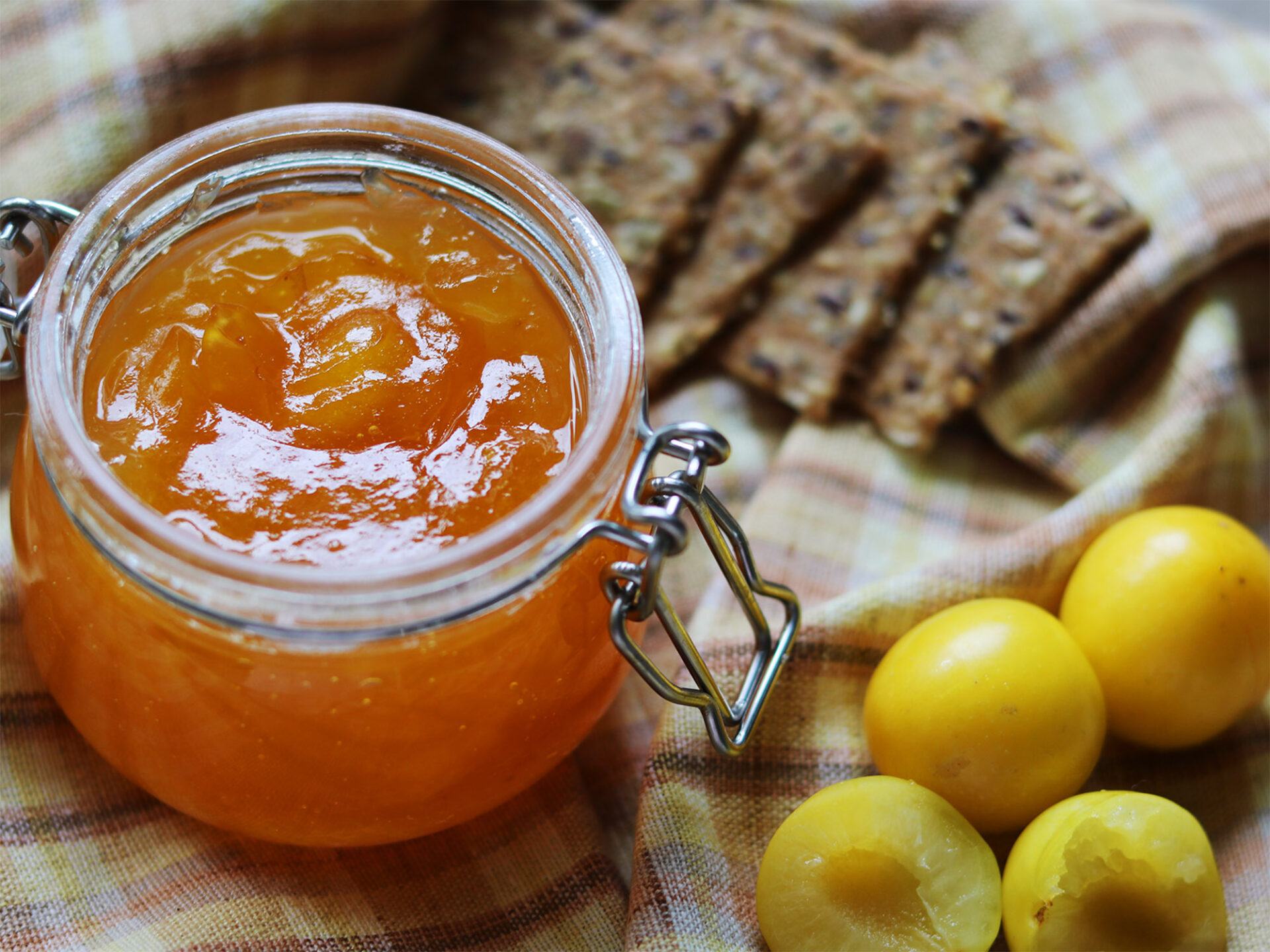 Yellow Cherry Plum Jam Easy Recipe 2 Hungry Birds