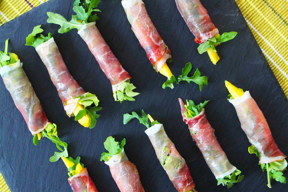 Recipe: Mango Prosciutto Rolls