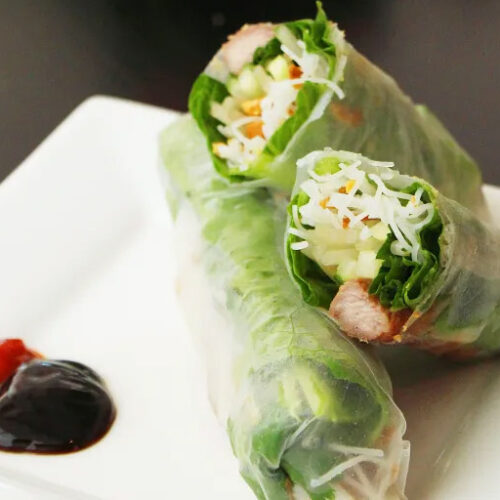 Caramelized Pork Summer Rolls • Salt & Lavender