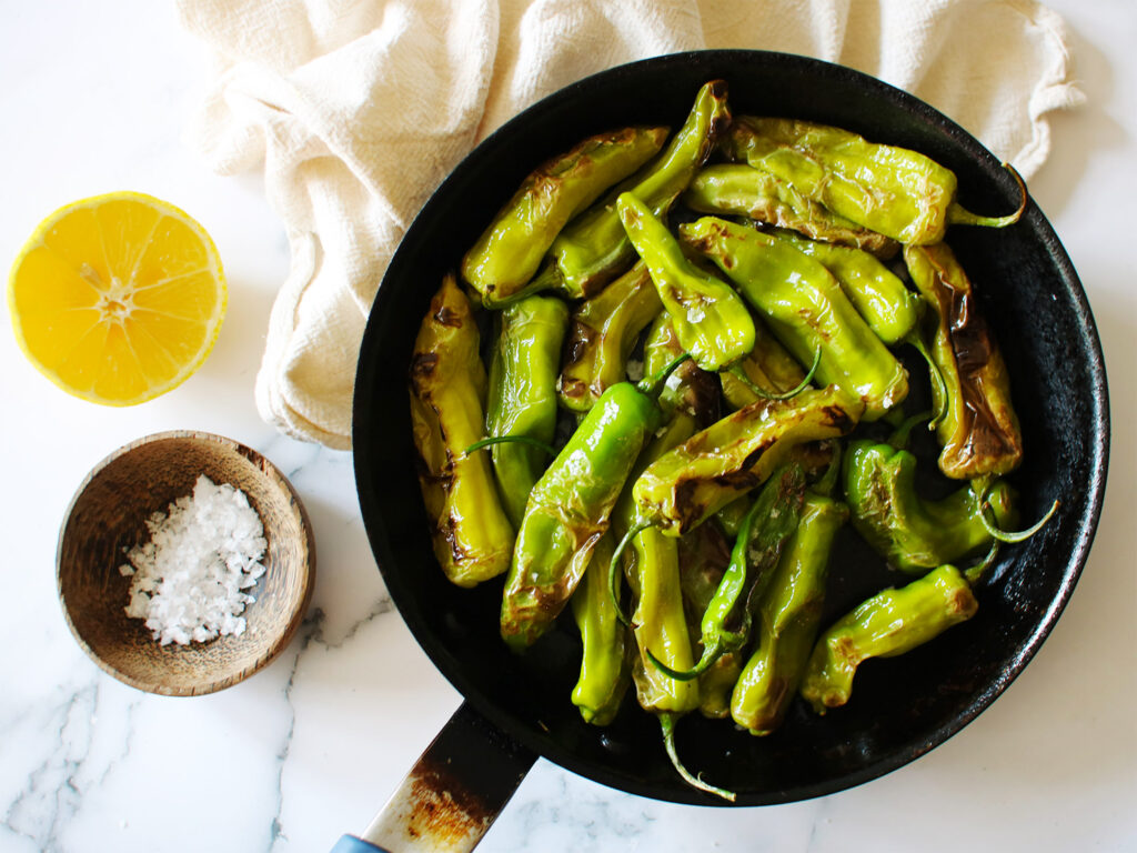 Pimientos de Padrón – Blistered Padrón peppers