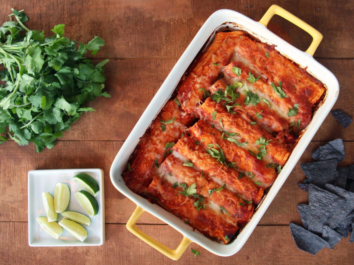 Recipe: Spicy Sweet Potato and Black Bean Enchiladas