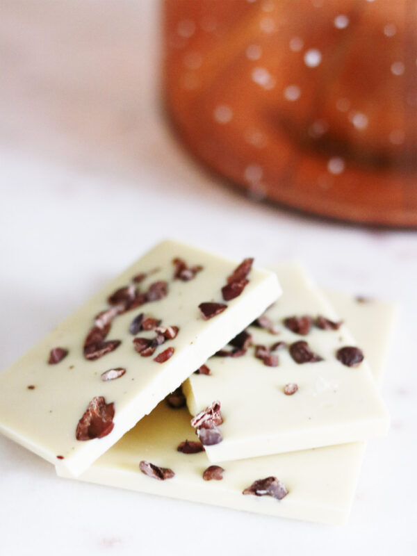 35% White Chocolate with Cocoa Nibs - Lumineux Shop- 2 Hungry Birds