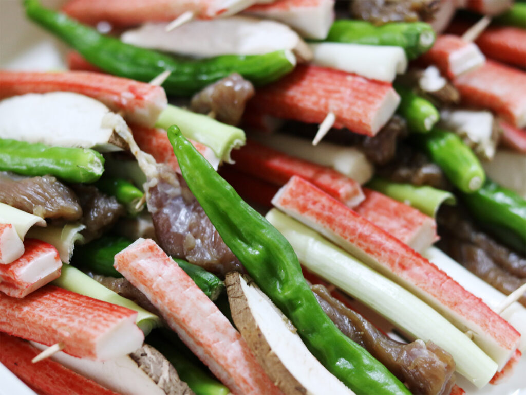 Recipe: Sanjeok – Korean Skewers with beef and vegetables