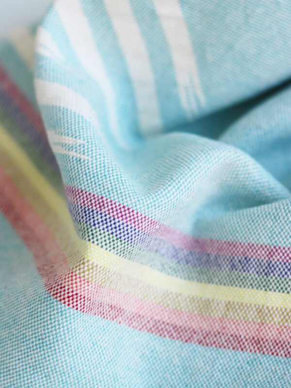 Rainbows - Handwoven Tea Towel - Weavers Project Shop