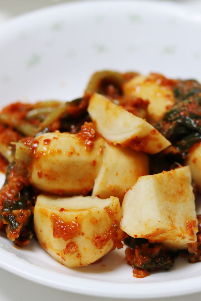 Korean food: Chonggak Kimchi