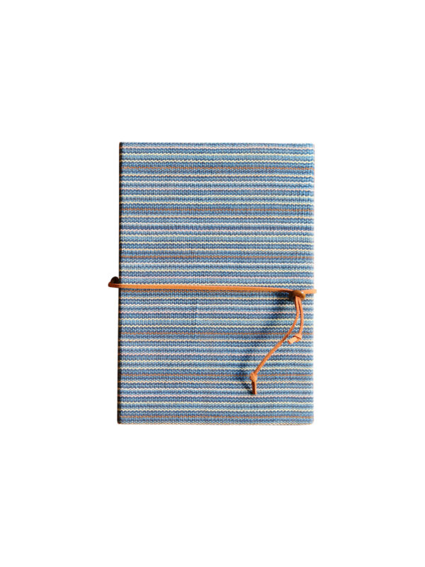 Blue Handcrafted Notebook with Handwoven Cotton Cover - Mitzie Mee Shop