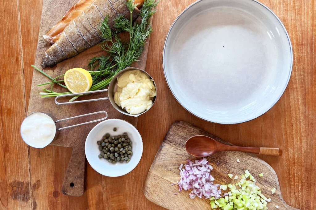 Recipe: Tina’s Smoked trout salad