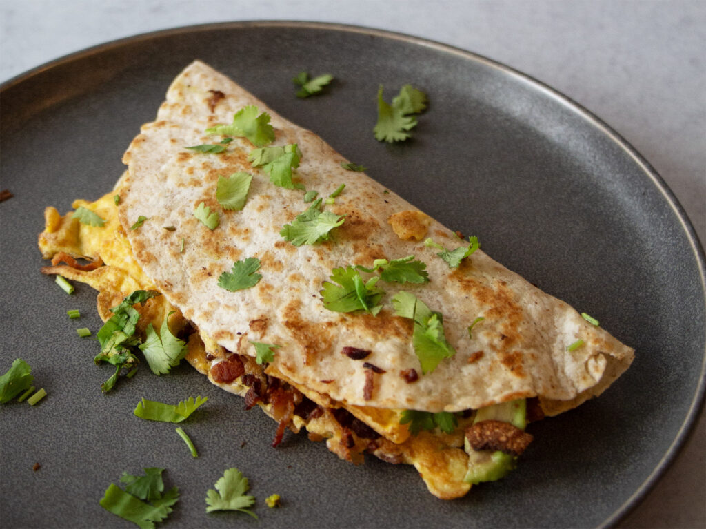 Recipe: Breakfast Burrito with Egg, Cheese, and Avocado