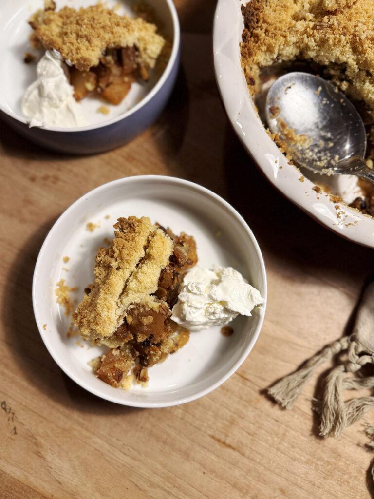 Recipe: Apple Crumble with Almond Paste and Granola