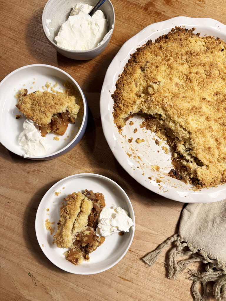 Recipe: Apple Crumble with Almond Paste and Granola